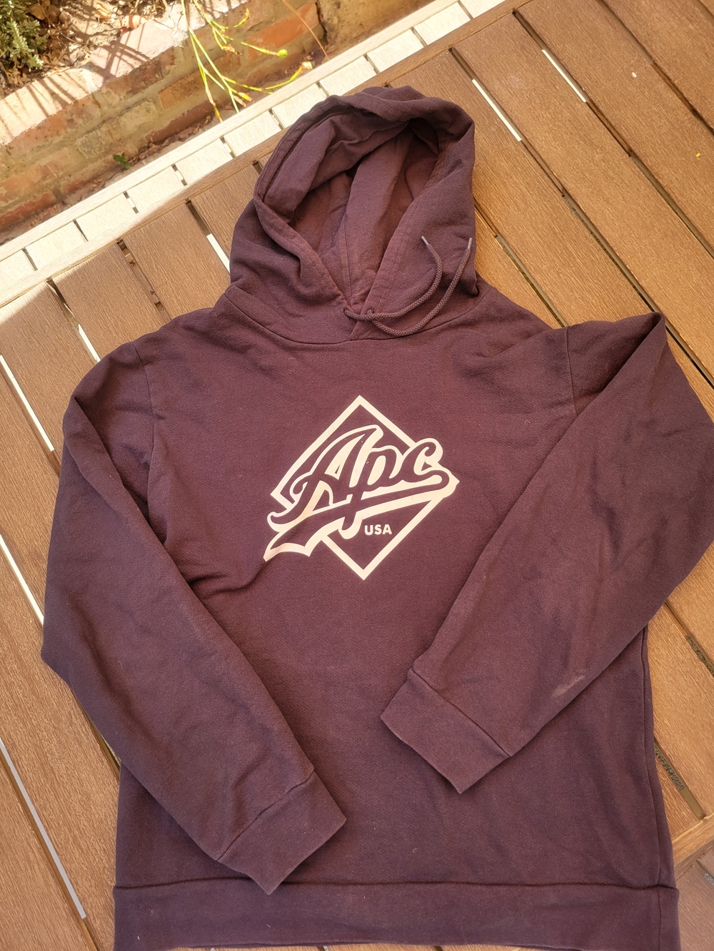 A.P.C. Men's Hooded Sweater in Navy Blue